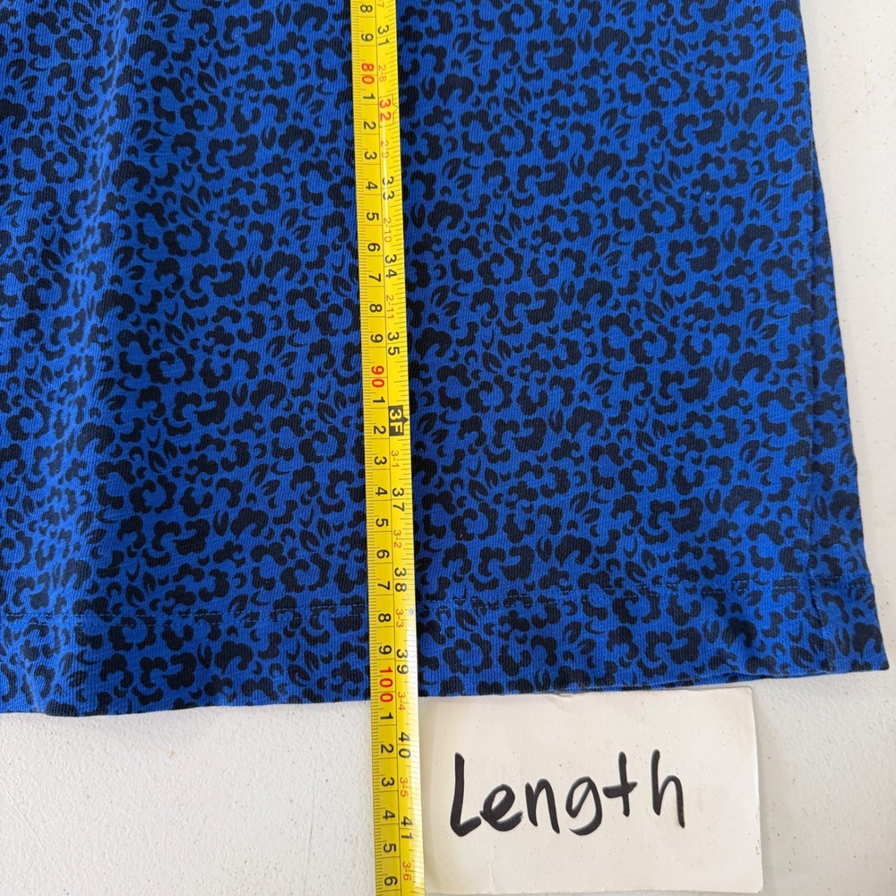 Boden‎ Florrie Jersey Dress Phoebe Blue Leopard Print Dress Pockets US 14R - Picture 12 of 13